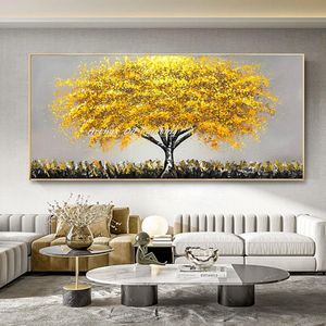 Arthyx peint à la main peinture d'huile d'arbre sur toile, art mural de paysage abstrait moderne, image pour le salon, décoration de la maison