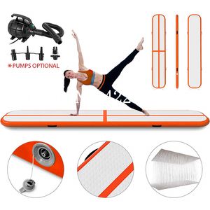 Livraison gratuite Artrack poutre d'équilibre d'air gonflable de gymnastique de 5*0.5*0.2 m, tapis de culbutage de piste d'entraînement de pratique