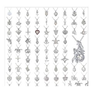 Arts et artisanat 60pcs / lot Produits de vente de lots Européen Fashion Mixed Style Perles Perles creux Collier de pendentif créatif Drop de Dhoyr
