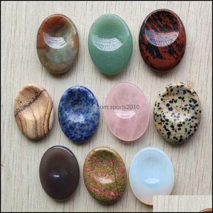 Artes y artesanías Artes regalos Hogar Jardín Curación Reiki Cuentas de piedra de pulgar natural Colección de regalos Decoración Venta al por mayor Je Dhrwx