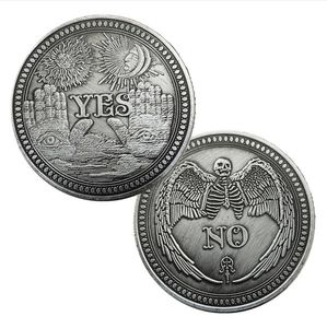 Arts and Crafts Médaille souvenir pièce de monnaie crâne pièce de monnaie commémorative en métal