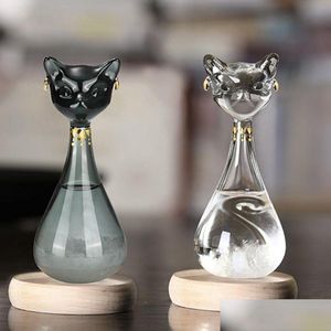 Arts And Crafts Weather Forecast Glass Bottle Tempo Water Drop Creative Craft Gifts Gayer- Anderson Cat From British Museum Sea Hhe411 Dh5Fk