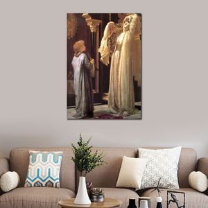 Obra de arte sobre lienzo Luz del harén Frederic Leighton Reproducción de pintura al óleo Retrato clásico Pintado a mano