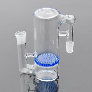 Attrape-cendres 50mm One Disk Verre Bubbler 14.4mm 18.8mm Joint Femelle-Mâle Triple HC Verre Bong Narguilés dab plate-forme pétrolière