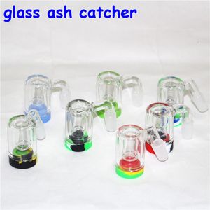 Hookahs Ash Catcher Glass Hand Pipe Kit DAB Paja Pipas de agua Bong Fumar Titanio Cuartos Consejos Plataformas petroleras