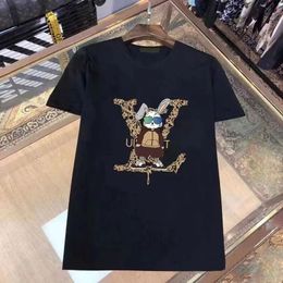T-shirt de créateur de taille asiatique T-shirt T-shirt MMS décontracté avec t-shirt à manches courtes à imprimé monogrammé pour vendre des vêtements hip hop luxueux 007 007
