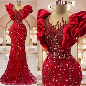 Aso Ebi Robes de bal pour occasions spéciales, manches courtes, col transparent, illusion de sirène, robes de soirée élégantes, robes de fiançailles, tenue de gala, concours de beauté NL205