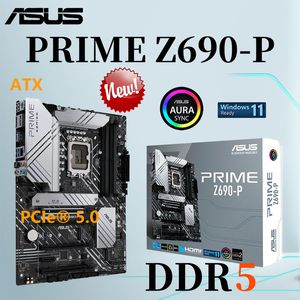 ASUS nouvelle carte mère PRIME Z690-P DDR5 6000 (OC) MHz PCIe 5.0 M.2 128G prend en charge la carte mère de bureau Intel 12th Socket LGA 1700 ATX