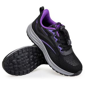 Baskets athlétiques respirantes topMen Mode Chaussures de course en tricot Marche Gym Noir Gris Violet Chaussures vulcanisées Zapatillas Deporte Chaussures de plein air