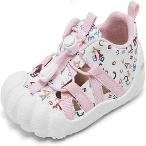 Engtoy Chaussures d'athlétisme pour tout-petits garçons filles chaussettes de marche pour bébé enfants cinq doigts bout fermé sandales légères respirantes antidérapantes taille 5-9