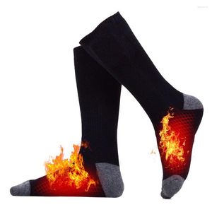 Chaussettes athlétiques 2200mAh rechargeables électriques chauffées hiver chaud alimenté par batterie bottes thermiques pieds plus chauds Sports de plein air Ski