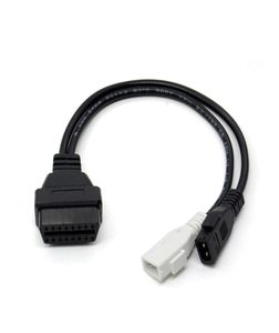 Cable ATS VAG para conector OBDII hembra 2P + 2P 2x2 a 16 pines para VW para Skoda 2x2 OBD1 a OBD2 Cable de diagnóstico 7048000