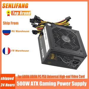 ATX 24Pin 12V PSU avec 12CM Double ventilateur à billes PSU SLF500 pour PC 500W 600W 800W à faible bruit SLF 500W alimentation pour ordinateur de jeu 240307