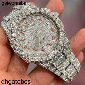 Audemar Piquet Luxe personnalisé Glacé Automatique Mécanique Cultivé en laboratoire Montre à diamant Fabricant de montres de mode Montre-bracelet en diamant Inde