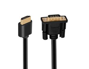 Connecteurs de câbles Audio mâle vers VGA, câble adaptateur vidéo à 15 broches, convertisseur 1080P pour décodeur HDTV, plaqué or 8610328