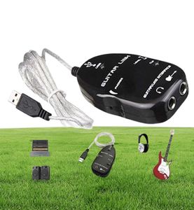 O pédale d'effets de guitare câble de liaison d'interface guitare vers USB enregistrement PCMAC avec pilote CD accessoires de pièces de guitare 8552378