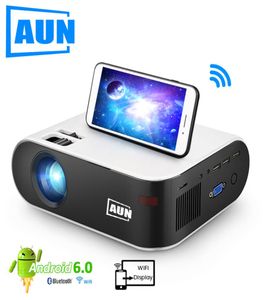 AUN MINI projecteur W18 2800 Lumens en option Android 60 wifi W18D prise en charge Full HD 1080P LED 3D Home Theater3929254