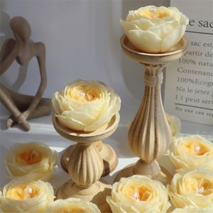 Austin Rose Silicone DIY Flowers Candle Making Soap Resin Chocolate Mold Valentines Birthday Gifts Craft Home Decor 220629