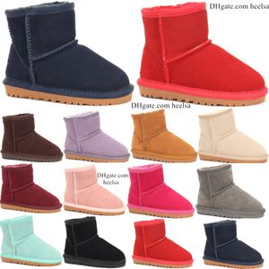 Australia Classic Kids Ultra Mini Short Boots Girls Winter Snow Boot Designer Baby Kid Youth uggi Shoes Toddler uggitys wgg Warm Furry Sneakers Chestn A9WP #