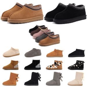 Australia diseñador ug botas para mujer Tasman ultra mini bota Australie botines de piel de invierno rosa negro castaño arco tobillo para mujer zapatos tazz zapatillas de deporte al aire libre