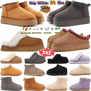 Bottes australiennes Bottes courtes pour femmes Grosses bottes rouges Baskets Rick ownes Bottes d’hiver bottes UGGLI Mini plateforme Bottes de neige australiennes à la cheville uggists