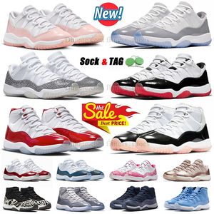 Jumpman 11 zapatos de baloncesto masculino OG Jump man 11s Retro High Cool Cherry Concord Red and White Low Pure Violet Midnight Navy Jump Man J11 Jordab 11 【code ：L】 Sneakers