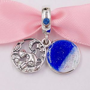 Andy Jewel auténticas cuentas de plata de ley 925 con forma de conejo y zorro, se adapta a pulseras de joyería de estilo Pandora europeo, collar 798239NMB