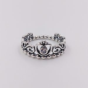 Princesa Tiara Anillo Auténticos 925 Anillos de plata esterlina Se adapta a la joyería de estilo Pandora europeo Andy Jewel 190880CZ