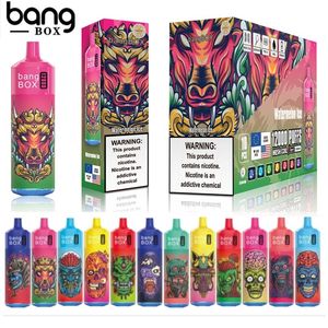 Auténtico Bangbox 12000 Puffs Cigarrillos electrónicos desechables 20 ml Precargado RGB Vape 12K Tornado Dispositivo de vapeo Ecig LED Intermitente Bang Box Tornado