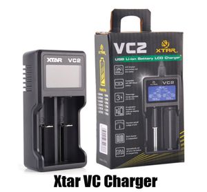 Authentique chargeur XTAR VC2 Chargeur Inteligent Mod Double emplacement avec écran LCD pour 18350 18550 18650 16650 Batteries Liion 100 ORI4745718