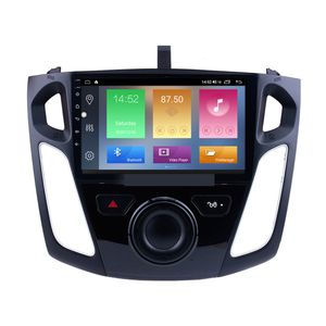 Lecteur multimédia de Radio de Navigation GPS dvd de voiture automatique pour Ford Focus 2011 2012-2015 avec miroir USB WIFI 9 pouces Android 10
