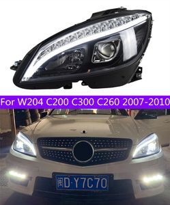 Pièces de phares de voiture pour W204 C200 2007 – 2010 C300 C260, remplacement de phare avant DRL, projecteur de lumière diurne, lifting