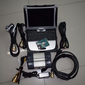 Computadora portátil de diagnóstico automático cf19 cpu I5 4G, pantalla táctil usada con hdd ssd, funciona para el escáner mb star c3