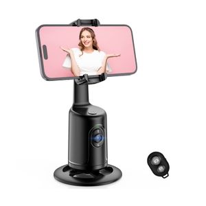 Auto Face Tracking Phone Tripod, 360° Rotation Face Body Phone Camera Mount