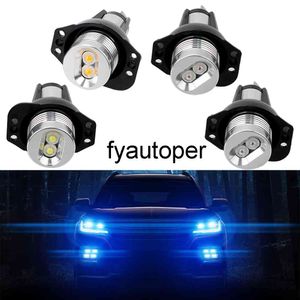 Erreur de lampe de brouillard automatique des lampes de voiture gratuites 2pcs LED Angel Eyes Marker Bulbes lumières décoratives pour BMW E90 E91 900LM