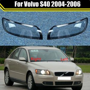 Boîtier de lampe frontale automatique pour Volvo S40 2004-2006 couvercle d'objectif de phare de voiture abat-jour couvercle de lampe en verre capuchons coque de phare