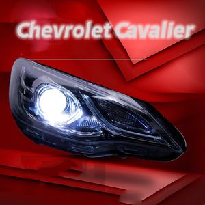 Faros delanteros automáticos para Chevrolet Cavalier 20 16-20 19, conjunto de faros LED reacondicionados, lámpara de circulación diurna, señal de giro