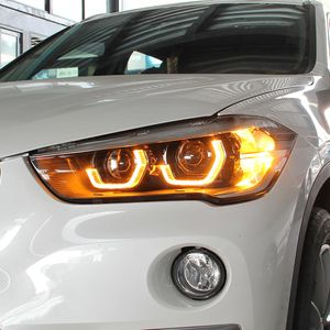 Lampe avant de pièces automobiles pour BMW X1 F48 F49, ensemble de phares LED 16-19 DRL, feu de jour, indicateur de clignotant