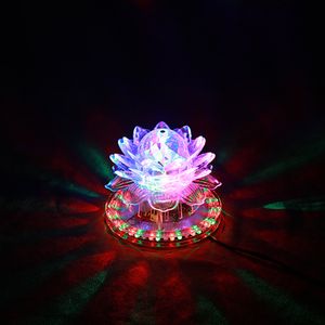 Éclairage de scène Auto rotation 11W LED RGB Crystal Light 51pcs Perle Lampe For Home Decoration DJ Disco Bar Gift