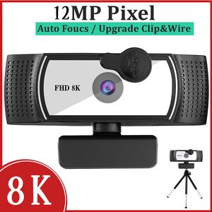 Autofocus Webcam 1080p Sailvde 4k 8K Réseau USB Diffusion en direct Pilote 2k - Ordinateur portable Web Cam Caméra Microphone
