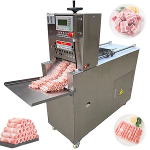 Machine automatique de rouleaux d'agneau à Double quatre coupes CNC, viande de mouton électrique congelée en acier inoxydable