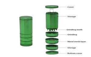 Broyeur à éjection automatique, porte-étui à cigarettes, étui à cigarettes de poche en métal et aluminium, boîte à cigarettes Composite, main d'herbes sèches 7715620