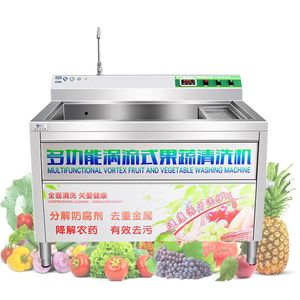 Lavadora automática de frutas y verduras, máquina de desintoxicación y desinfección, lavavajillas grande