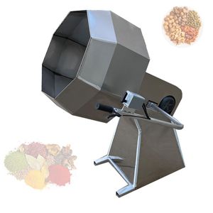 Máquina automática octogonal para aromatizar patatas fritas, aperitivos, palomitas de maíz y caramelo