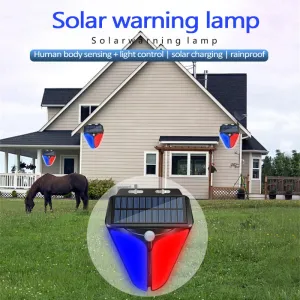 Automatisation Smart Motion Capteur Home Yard Outdoor Wireless Solar Strobe Strobe Light Sirène Système de protection de protection de la lampe d'alarme imperméable d'alarme imperméable