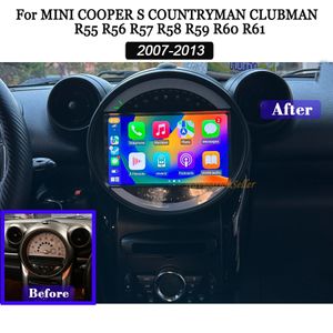 Autoradio Gps pour MINI Cooper Countryman Clubman 2007-2013 multimédia stéréo Navigation écran mise à niveau sans fil CarPlay Android Auto Waze Youtube voiture dvd Spotify