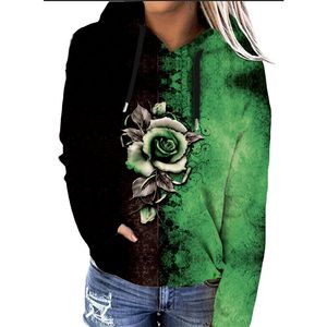 Diseño de lana con capucha de manga larga de alta costura de otoño e invierno, chaqueta con capucha estampada, ropa de mujer de moda