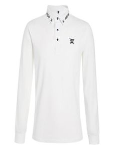 Autumn Winter Men Clothing de golf mangas largas Camiseta en blanco o negro
