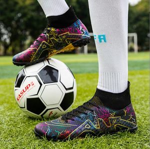 Otoño Invierno nuevos zapatos de fútbol de alta calidad para jóvenes adultos TF/AG césped al aire libre antideslizante zapatos de fútbol ligeros zapatillas para correr