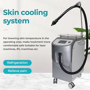 Utilisation auxiliaire Refroidissement de la peau Système de refroidissement à air froid Machine cryogénique pour le traitement au laser Récupération de la peau Enlèvement de la douleur Relaxation musculaire Dispositif apaisant de l'épiderme